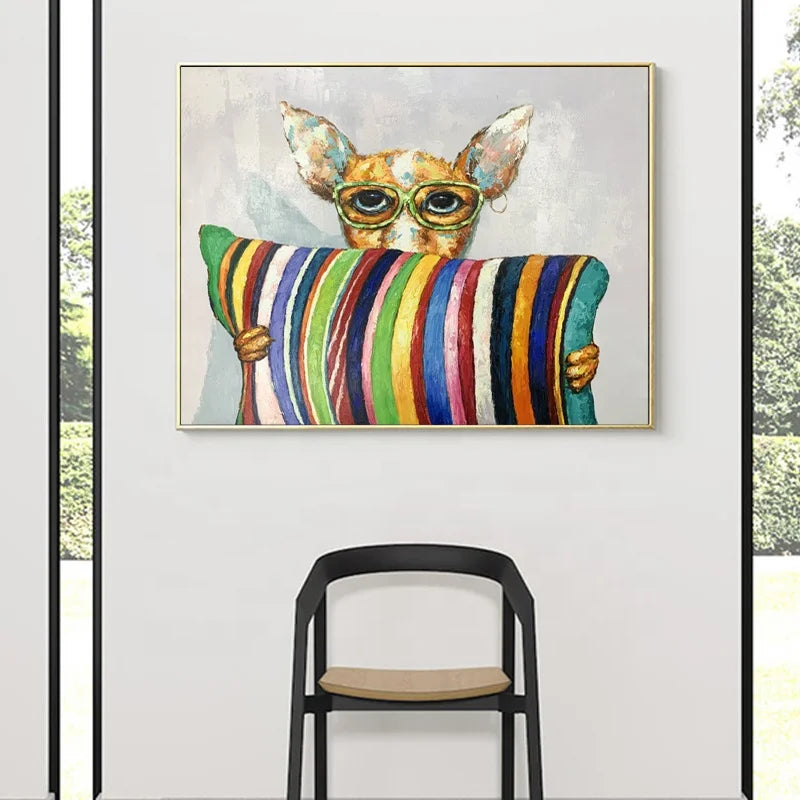 Wholesale High Quality Handmade Canvas Paintings Homestay Pop Art Abstract Art Oil Painting