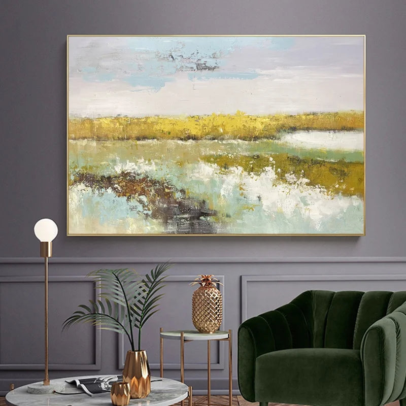 Modern Living Room Hand-painted Decorative Painting Original Landscape Oil Painting