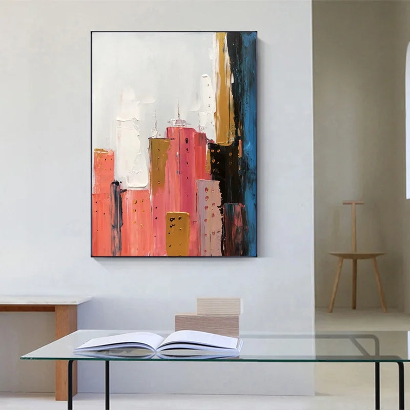Hand Painted Art Work Living Room Wall Decoration Art Hand-painted Abstraction Canvas Oil Painting Modern