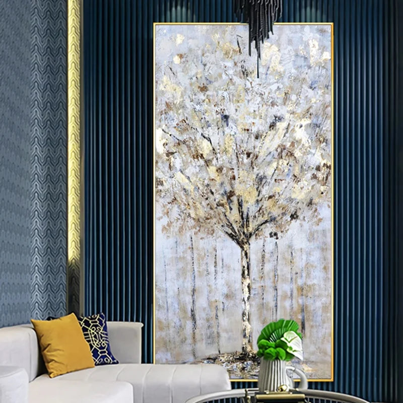 Handmade Oil Landscape Paintings on Canvas Impressionist Tree Wall Art Decor for Home Decoration Artwork Living Room Other Paint