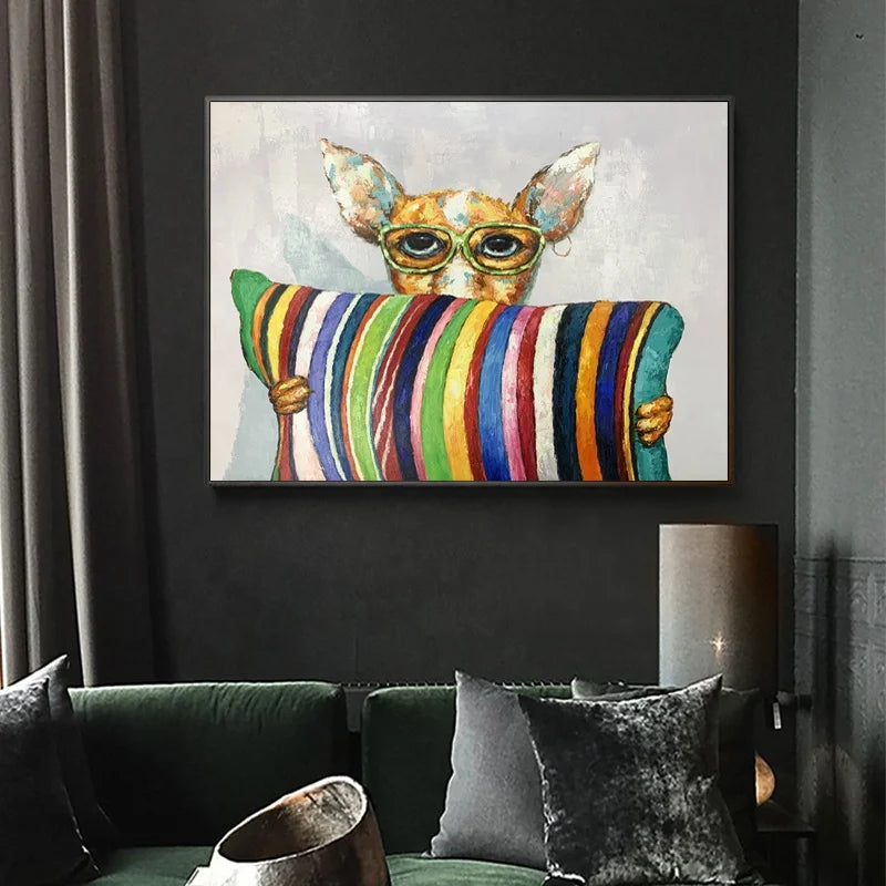 Wholesale High Quality Handmade Canvas Paintings Homestay Pop Art Abstract Art Oil Painting
