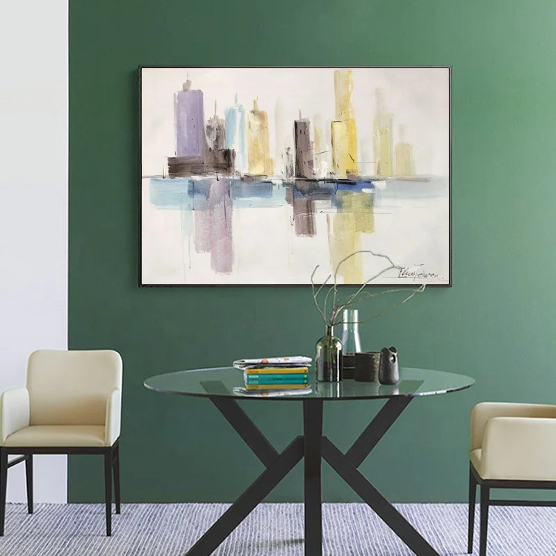 Landscape Wall Art Hand Painted Canvas Work Living Room Wall Decoration Oil Painting Canvas Wall Art Painting