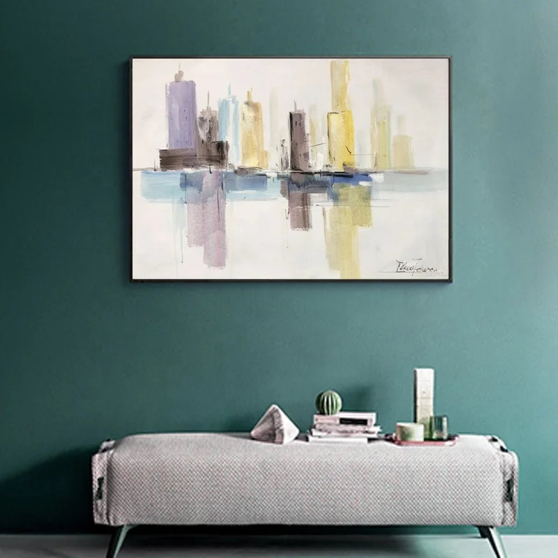 Landscape Wall Art Hand Painted Canvas Work Living Room Wall Decoration Oil Painting Canvas Wall Art Painting