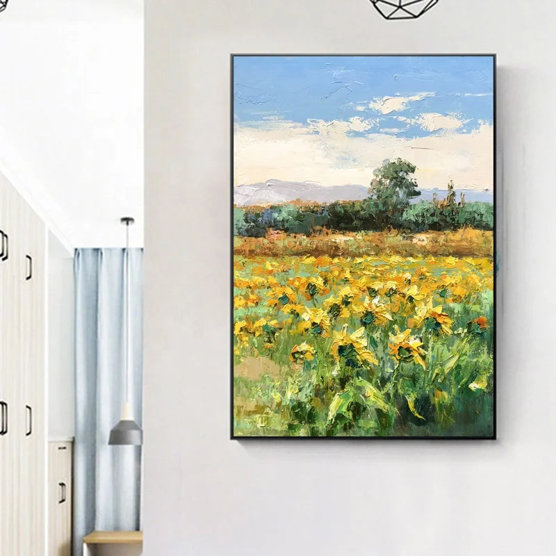 Factory Modern Landscape Wall Decor Painting Abstract Handmade Natural Scenery Oil Painting Art Studio