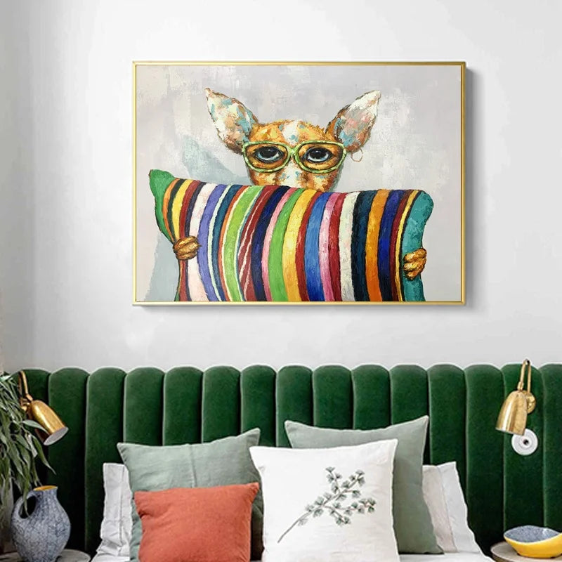 Wholesale High Quality Handmade Canvas Paintings Homestay Pop Art Abstract Art Oil Painting
