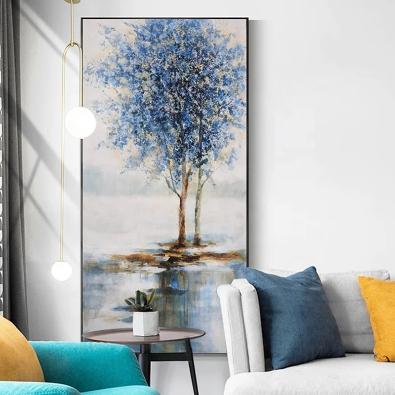 Handmade Oil Landscape Paintings on Canvas Impressionist Tree Wall Art Decor for Home Decoration Artwork Living Room Other Paint