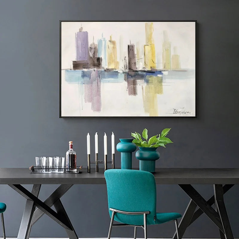 Landscape Wall Art Hand Painted Canvas Work Living Room Wall Decoration Oil Painting Canvas Wall Art Painting