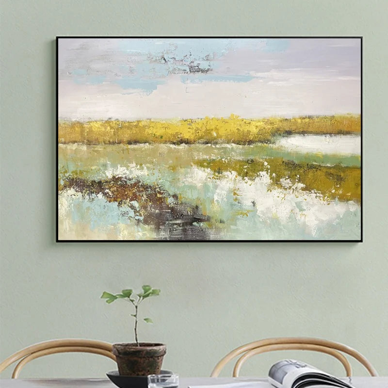 Modern Living Room Hand-painted Decorative Painting Original Landscape Oil Painting