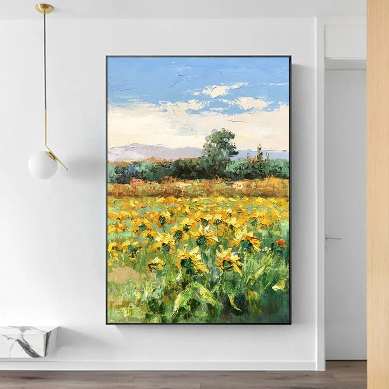 Factory Modern Landscape Wall Decor Painting Abstract Handmade Natural Scenery Oil Painting Art Studio