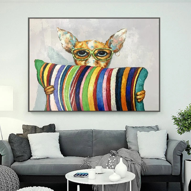 Wholesale High Quality Handmade Canvas Paintings Homestay Pop Art Abstract Art Oil Painting