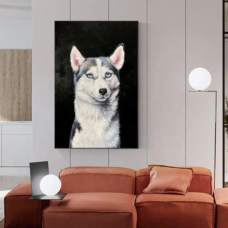 Customized Art Wall Art Decoration Latest Modern Animal Painting Hand-made Painting Home Office Hotel