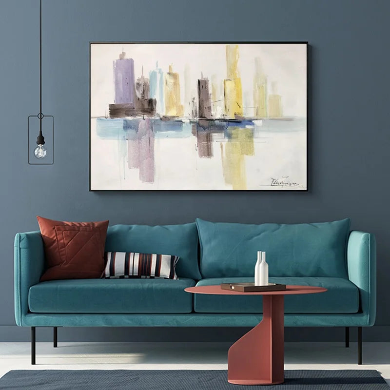 Landscape Wall Art Hand Painted Canvas Work Living Room Wall Decoration Oil Painting Canvas Wall Art Painting