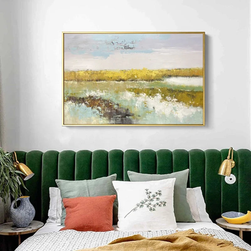 Modern Living Room Hand-painted Decorative Painting Original Landscape Oil Painting