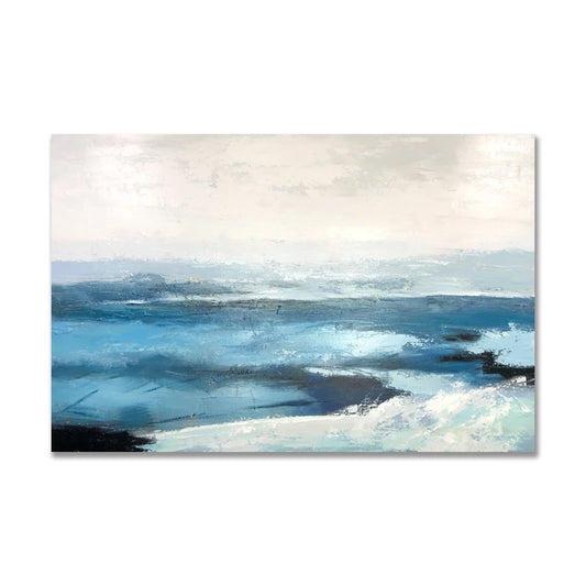 Custom Wall Art Canvas Abstract Seascape Oil Painting Picture Wall Pictures Wall Art Living Room Painting