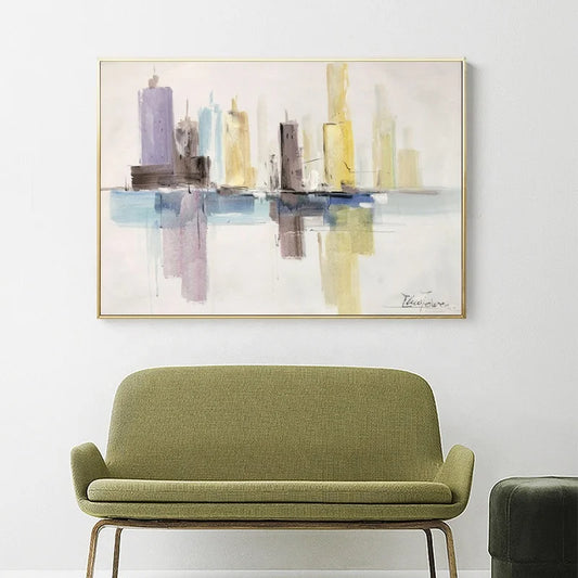 Landscape Wall Art Hand Painted Canvas Work Living Room Wall Decoration Oil Painting Canvas Wall Art Painting