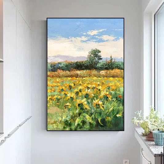 Factory Modern Landscape Wall Decor Painting Abstract Handmade Natural Scenery Oil Painting Art Studio