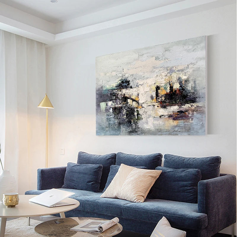 Hand Painted Art Handmade Art Painting Wall Art Original Abstract Canvas for Living Room