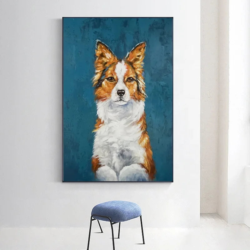 Painting Handmade Oil Painting Peacock on Canvas Abstract Picture Painted Modern Abstract Oil Painting Home Decor Art