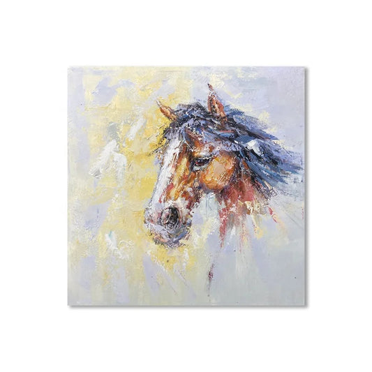 Hot Selling Abstract Oil Canvas Hand Painting Handpainted Custom Modern Wall Decoration Horse Painting Customized Living Room
