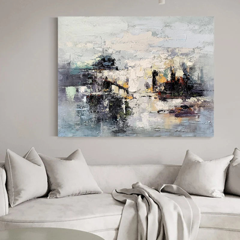 Hand Painted Art Handmade Art Painting Wall Art Original Abstract Canvas for Living Room