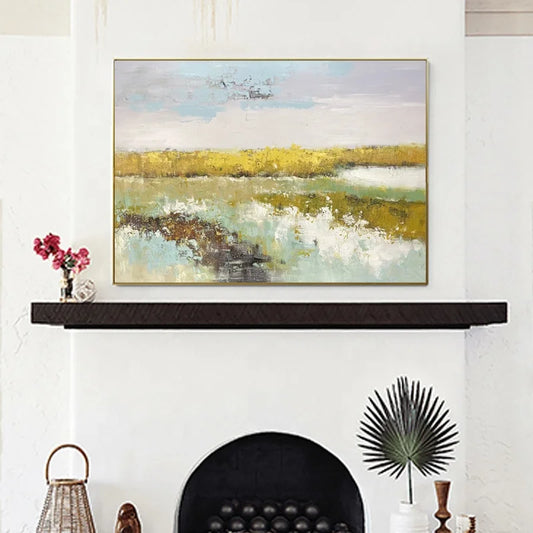 Wholesale Modern Living Room Hand-painted Decorative Painting Original Landscape Oil Painting