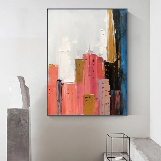 Hand Painted Art Work Living Room Wall Decoration Art Hand-painted Abstraction Canvas Oil Painting Modern