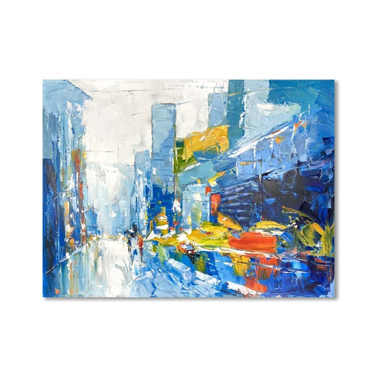 Oil Painting Modern Abstract Street Art Decoration Acrylic Landscape Painting Handmade Canvas Wall Art Model Painting
