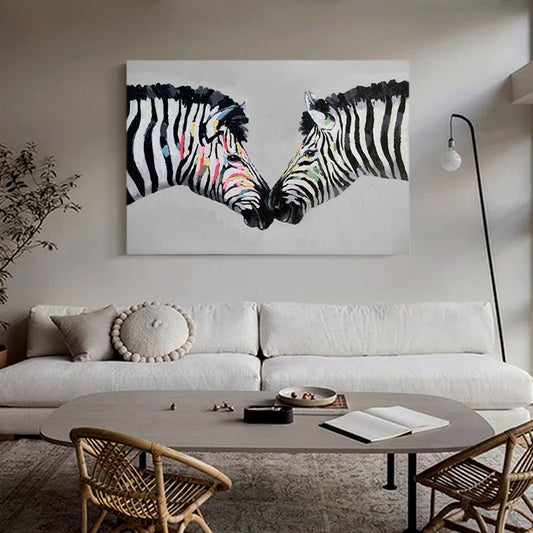 Handmade Abstract Animal Acrylic Painting Hanging Painting in the Living Room Large Size Accept Custom Decorative Painting